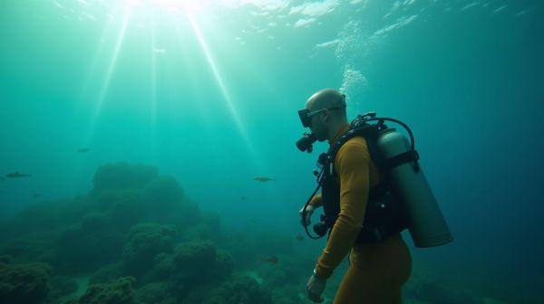 Ein hochwertiger taucheranzug schützt vor unterkühlung