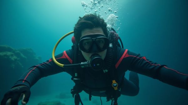 Ein hochwertiger taucheranzug schützt vor unterkühlung